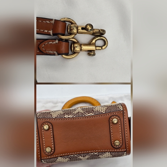 Coach 1941 Rogue Satchel 12 In Signature Jacquard , GUC - Picture 13 of 16